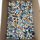 Large Lot of Vintage Marbles Glass Milk Glass 5.5 Pounds Orange Blue White Green