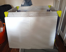 Cuggl Snooze Travel Cot Play Pen Portable with Mat & Carry Bag Grey