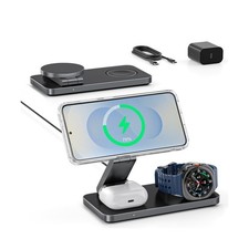 3-in-1 Charging Station for Samsung, Magnetic Fast Wireless Cha... FAST USA SHIP