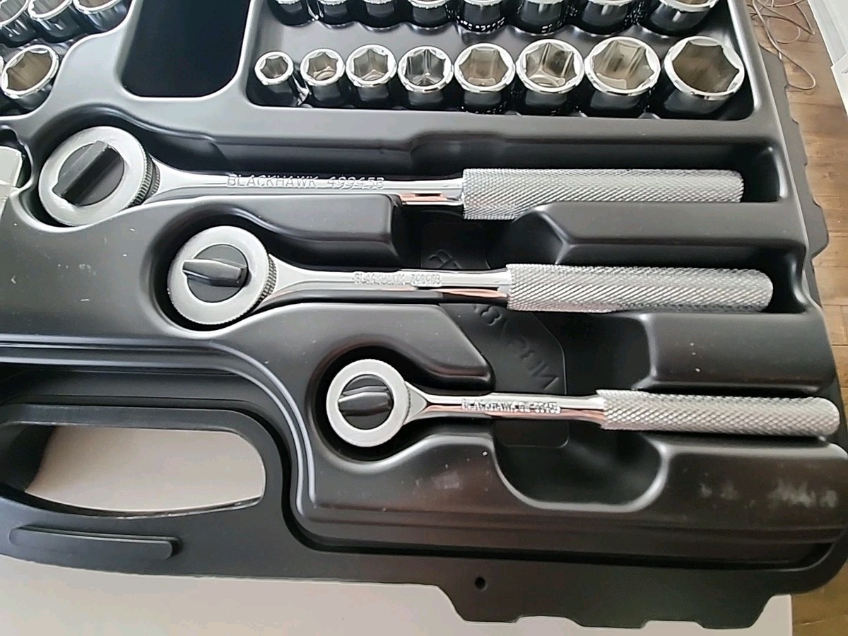 Blackhawk by Proto 82 Piece Socket & Ratchet Set, 9782-B, In Hard