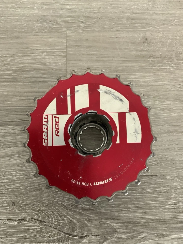 CASSETTE SRAM ROJO 10 VELOCIDADES 11-26 DIENTES TITANIO 164 GRAMOS Foto 3 de 3