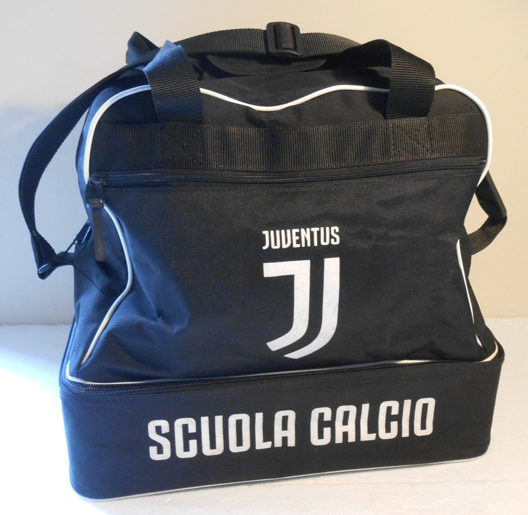 Borsone Sportivo JUVENTUS Scuola Calcio Borsa Calcio Doppio Fondo Scarpe