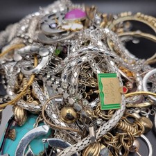 Mixed Wearable Jewelry Lot Gold Silver Tone Untested 600g