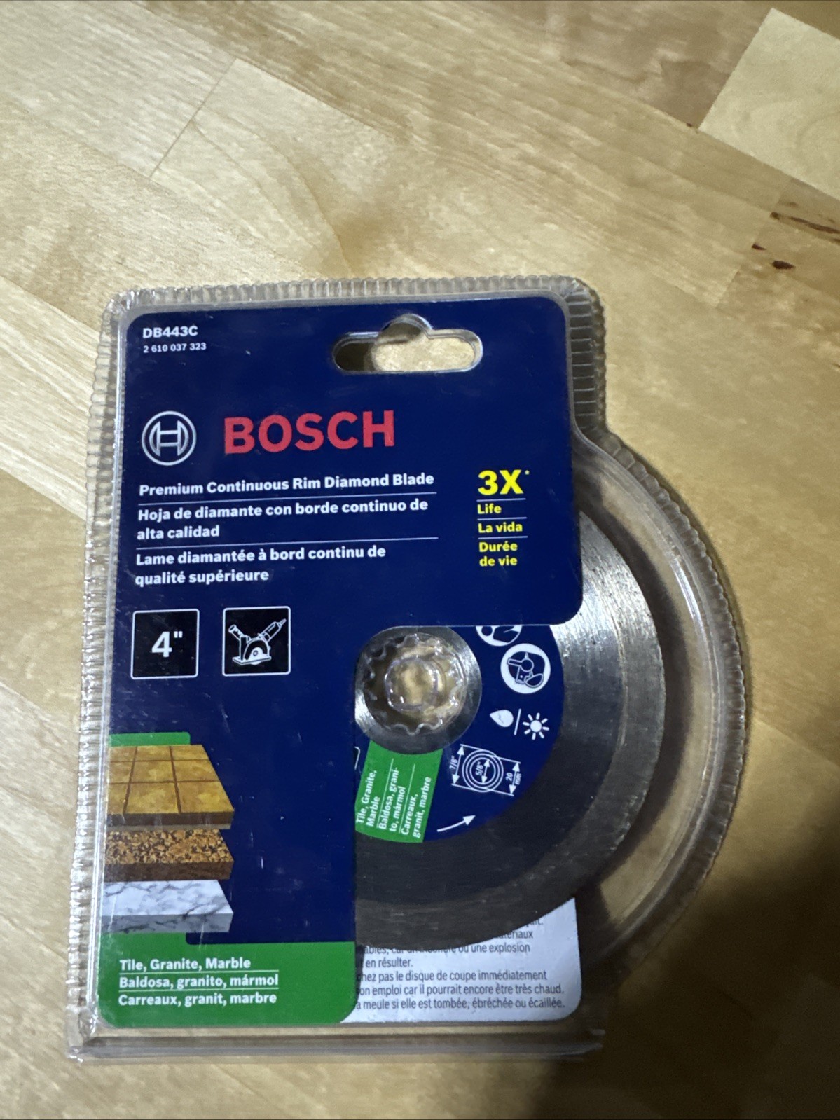 Bosch DB443C 4-Inch Premium Continuous Rim Diamond Blade