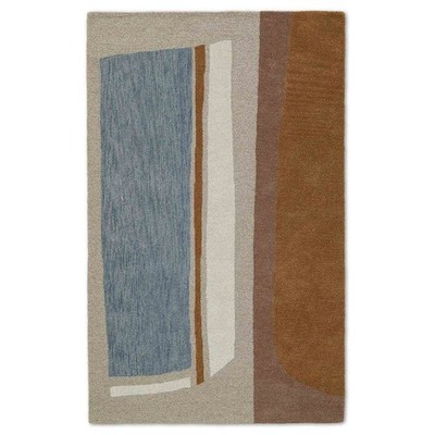 Luxury Hand Tufted Woollen Rug Design Color Beige, Multi Handmade Carpet Rug