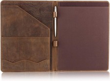 Luxurious Leather Writing Padfolio with Busin...