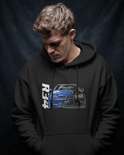 Nissan R34 Hoodie Fan Art JDM Car Graphic Pullover Streetwear Gift