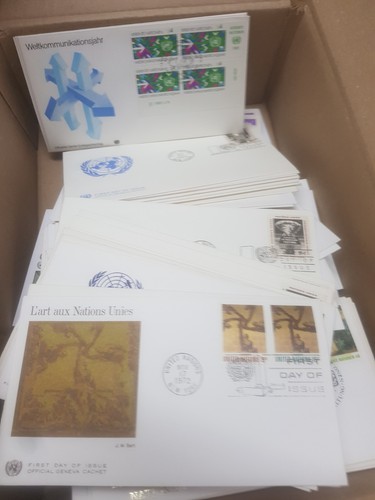 Fossa dei ritrovamenti 300 FDCS lettere primo giorno lettere ricevute Nazioni Unite F11 - Foto 5 di 8