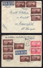 ROMANIA 1930 Airmail Cover to Switzerland; Overprinted Air Post Stamps