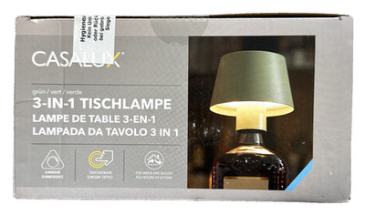 Casalux LED RGB+Warmweiß 3in1 Tischlampe, dimmbar, Farbwechsel, USB Akku, neu