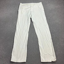 VINTAGE French Trousers Adult 36x32 White Workwear Chore Distressed Utility Mens