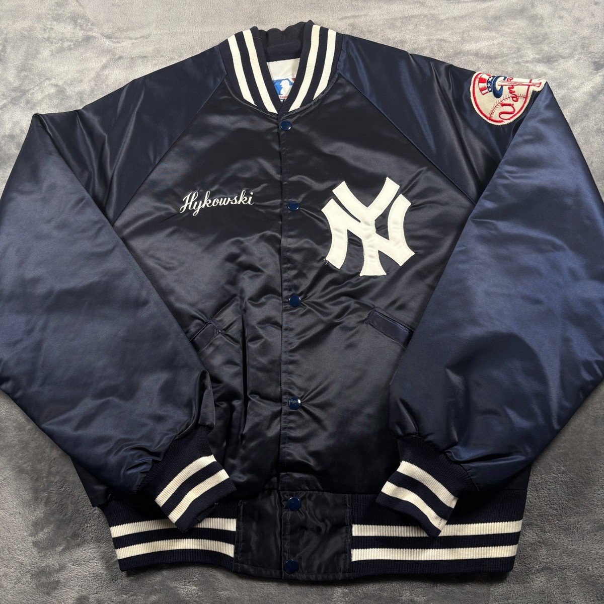 NEW YORK YANKEES STARTER ジャケット Lサイズ　90s Vintage 90s Starter New York Yankees MLB Baseball Satin Jacket