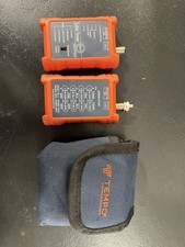 Tempo Communications Cable Tester Kit RJ45 RJ11 Coax w/ Case   Used