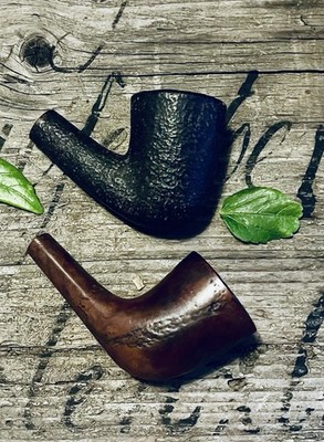2 Vintage Antique Tobacco Pipes Sherwood Briar ITALY No Stems-Mouthpieces