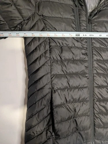 Nissan Men's Black Quilted Hooded Full Zip Puffer Jacket Size M image 8