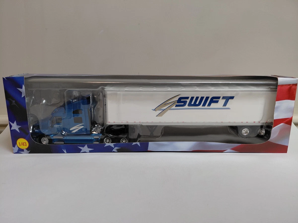 Remorque Vintage 1981 Boîte D'allumettes Kenworth Semi Et Lit Bas Avec Bateau