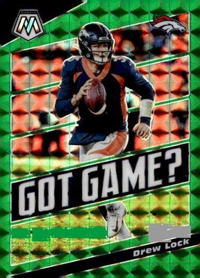 2020 Panini Mosaic #GG20 Drew Lock Got Game? Prizm Green