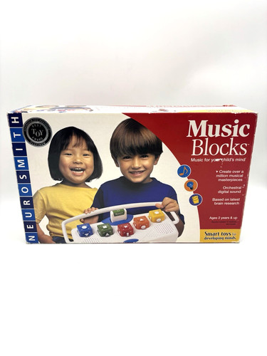 Neurosmith Music Blocks Player Educational Toy 5 Blocks + Mozart Cartridge 2000