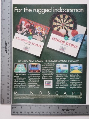 Mindscape Clubhouse Sports Indoor Sports Print Advertisement
