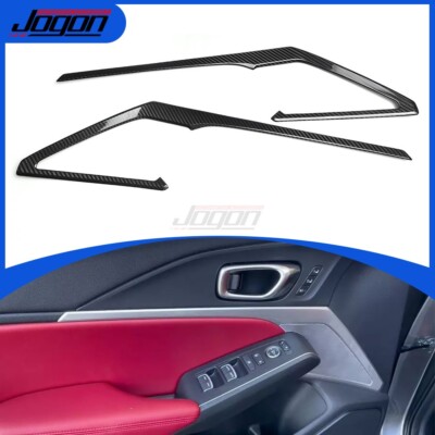 Real Carbon Fiber Interior Door Panel Trim Strip For Acura Integra 2022 2023 -24