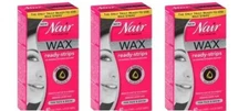 BL Nair Hair Remover Wax Ready- Strips 40 Count Face/Bikini - THREE PACK