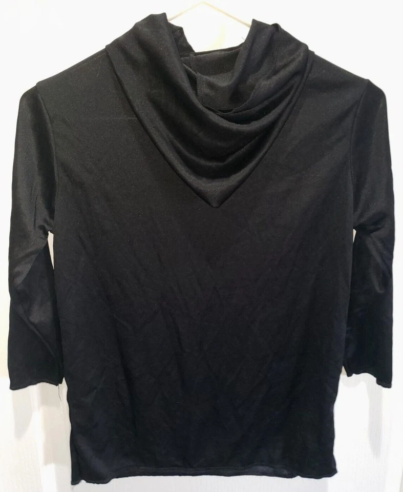 DISFRAZ HALLOWEEN TOP NEGRO NIÑO TALLA MEDIANA MANGA LARGA CAPUCHA ¡MUCHAS IDEAS! Foto 2 de 2