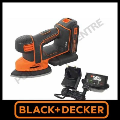 Black & Decker BDCDS18 18V Cordless Mouse Sander + 1 x 1.5Ah Li-ion & Charger