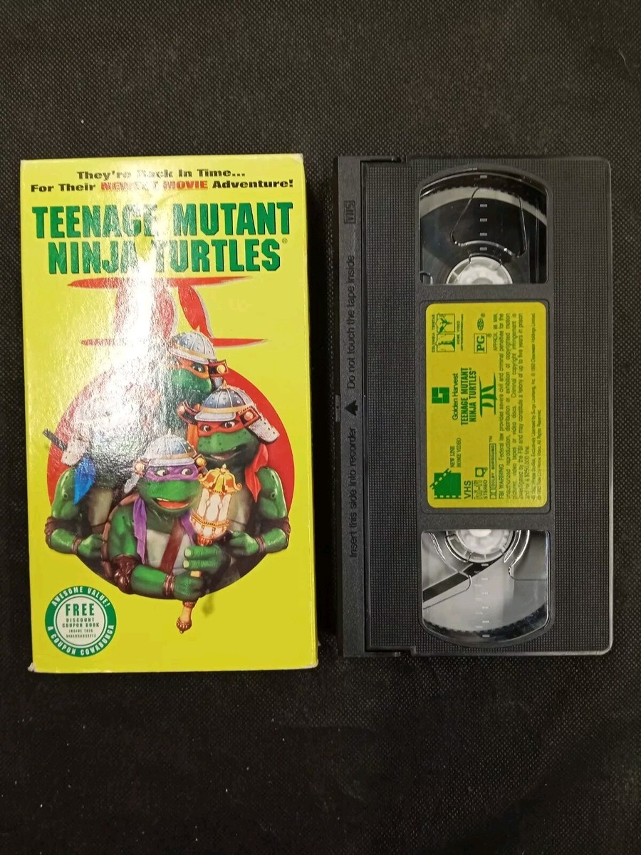 TMNT Teenage Mutant Ninja Turtles III 3 VHS 1993 Original VHS