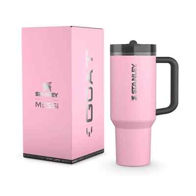 THE MESSI X STANLEY QUENCHER PROTOUR FLIP STRAW TUMBLER | 40 OZ IN HAND LIMITED