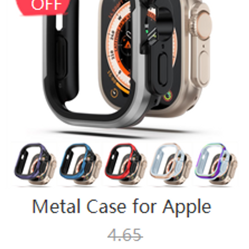 Screen Protector for Apple Watch Case Ultra 2 49mm accessories Cover Tempered gl - Foto 10 di 104