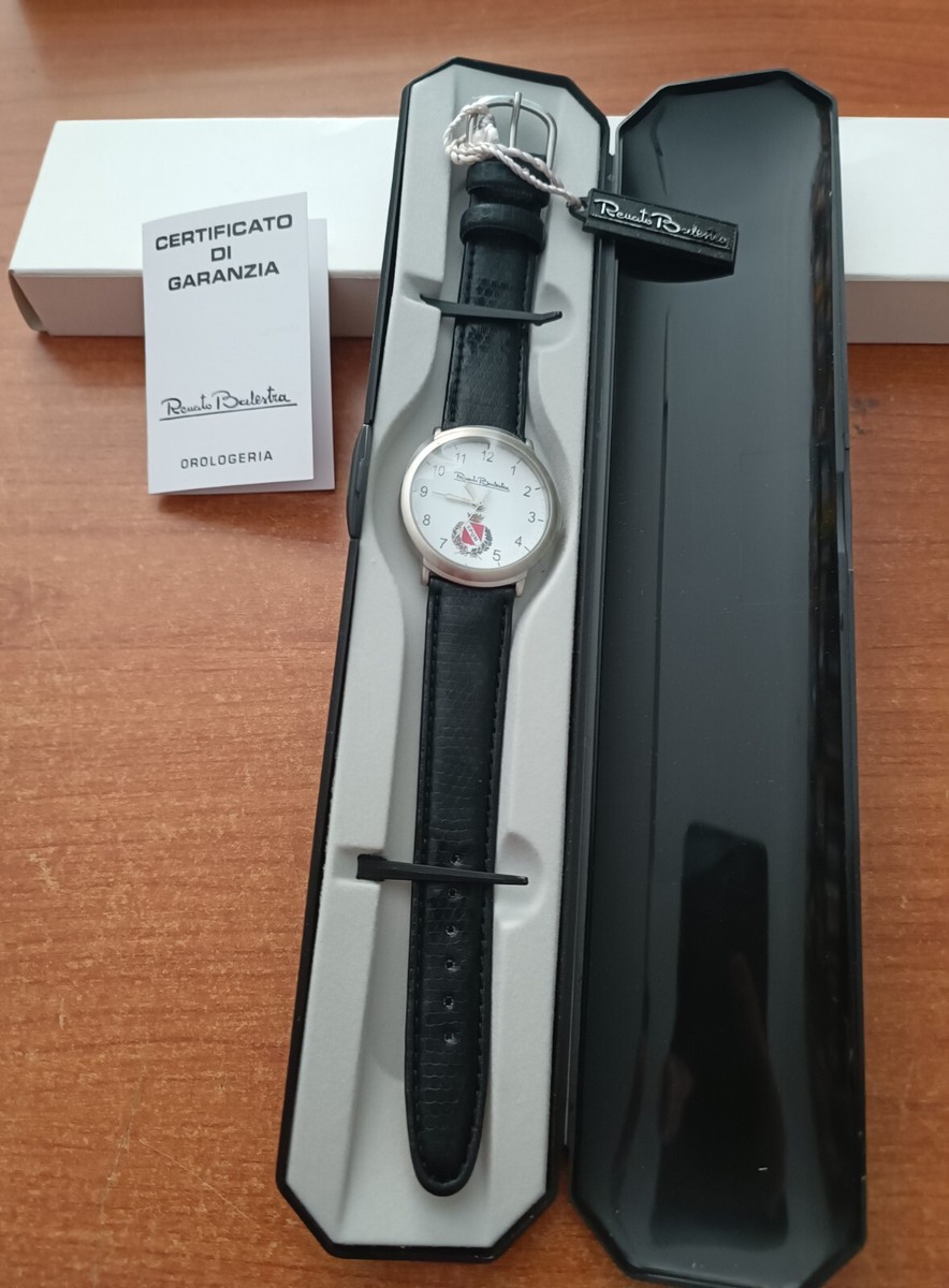 Orologio Renato Balestra con cinturino in pelle-Gadget Citta' di Molfetta,  Nuovo