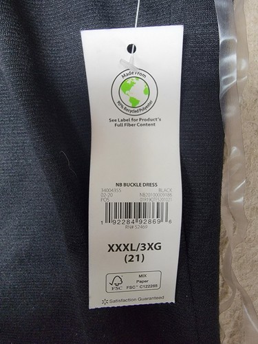 NWT~NO BOUNDARIES~ Junior's 3XL ( 21 ) Black Stretchy Buckle Strap Pencil Dress - Picture 2 of 9