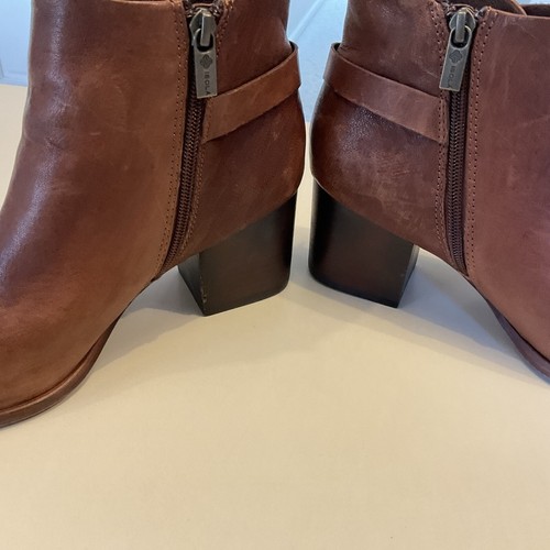 Isola Brown Leather Ankle Boots Size 9 Pre Owned - Picture 7 of 9