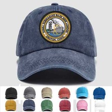 Custom Embroidered Hat Naval Submarine Base New London Groton Connecticut, Gift