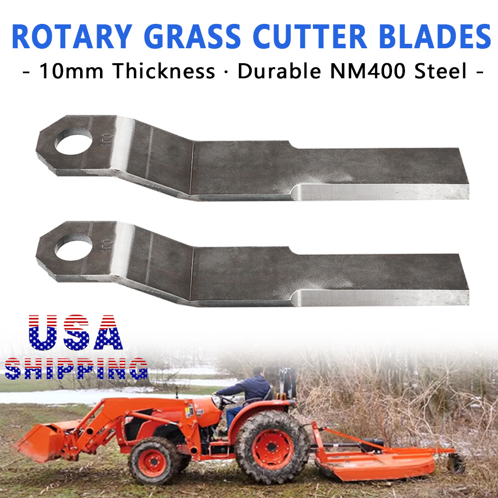 US For Mower King Skidsteer Brush Hog Cutter 10 mm Blades Heavy Duty AR400 Steel