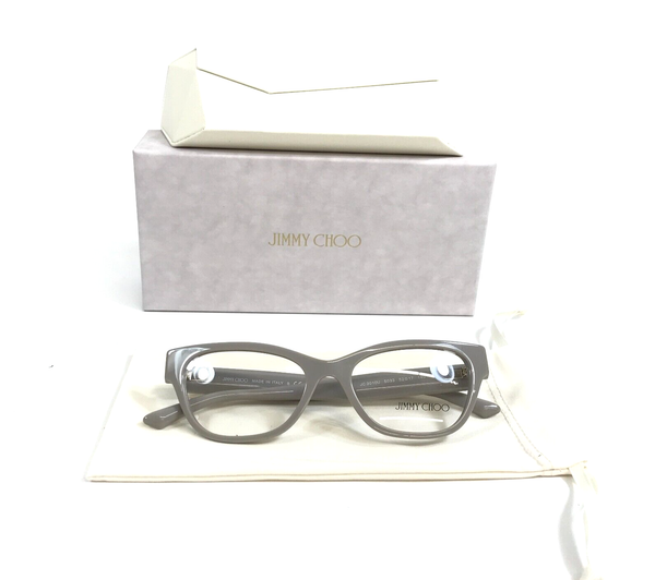 Jimmy Choo Brille Rahmen JC3010U 5033 Elfenbein Grau Cat Eye Full Rim 52-17-140-image