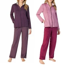 CUDDL DUDS FLEECE JACKET LOUNGE SET *CHOOSE COLOR & SIZE*