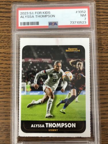 ALYSSA THOMPSON ROOKIE USWNT 2023 Sports Illustrated SI For KIDS RARE MINT PSA 7 - Picture 1 of 2