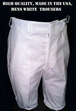 US MILITARY TROUSERS 38x28 HOSPITAL DUTY UNIFORM MEDICAL ASSISTANT WHITE PANTS