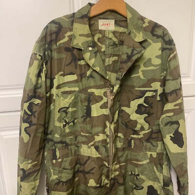 Rare Vintage KAMO Duck EDRL Large Camo Camouflage Overalls