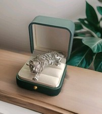 Brosche  Tiger Löwe Gepard Leo Katze Puma si...