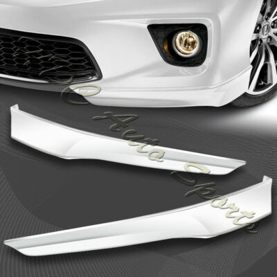 For 2013-2015 Honda Accord 2-DR HFP-Style Painted White Front Bumper Spoiler Lip
