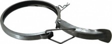 Made in USA 4" ID Galvanized Duct Clamp with PVC Seal