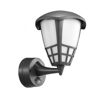 Wandleuchte Wandlampe AußEnlampe Bewegungsmelder Grau IP65, E27, 60 W