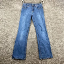 Esprit Bootcut Leg Jeans Women's 26x30 Blue Stone Wash Denim Low Rise