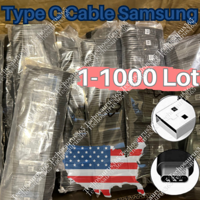 1-1000 Lot USB Type C Fast Charging Charger Cable For Samsung S8 S9 S10 S20 