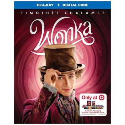 Wonka Blu-ray + Digital + Collectible Cards New Sealed