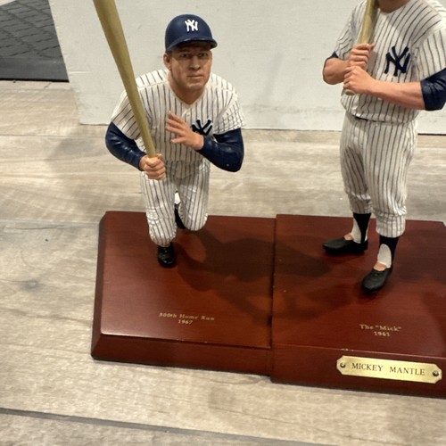 MICKEY MANTLE 3 FIGURE DANBURY MINT LIMITED EDITION FIGURINE 9 INCH YANKEES READ - Picture 7 of 13