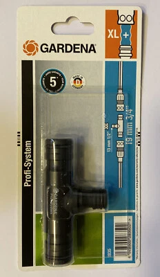 Gardena 2835-20 T-Stück Steckkupplung Profi System,  2 x 19mm (3/4"), 1 x 13mm - Bild 1 von 2