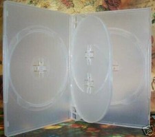 100 HIGH QUALITY NEW 14mm SLIM QUAD DVD CASES, CLEAR - PSD77